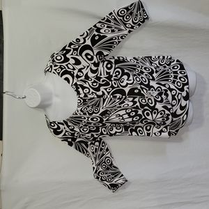 Passports faux wrap style top